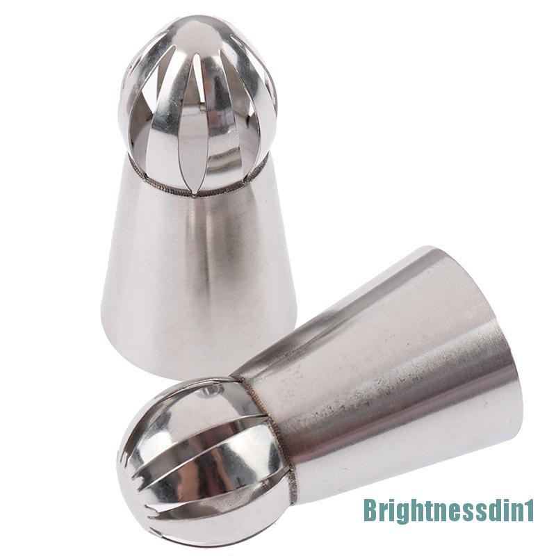 8 Pcs Nozzle Obor Bentuk Bunga Rusia 1 In 1 Bahan Stainless Steel Untuk Dekorasi