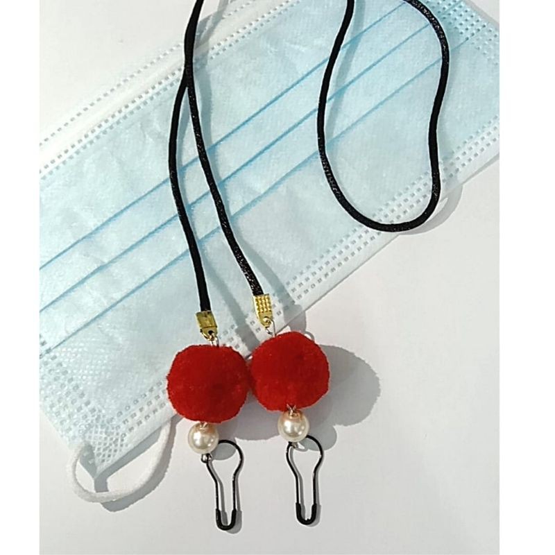 Strap Masker Hijab kalung masker Mutiara strap mask korea kalung gantungan masker kekinian