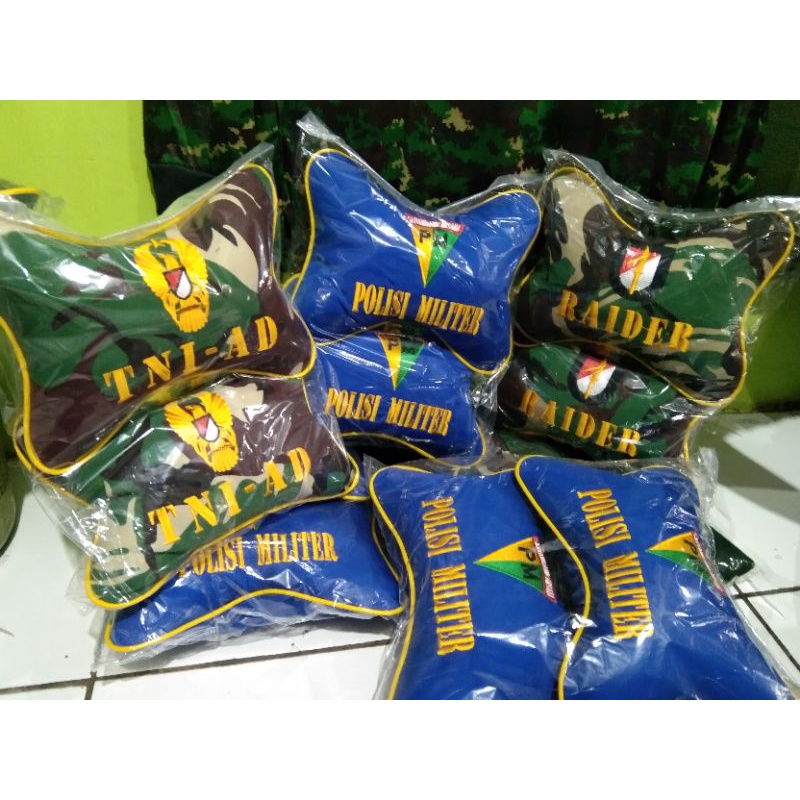 Bantal mobil loreng lengkap-motif TNI AD