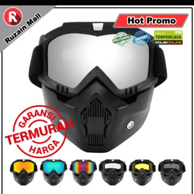 Google mask kaca helm retro google mask motor cross google mask trail