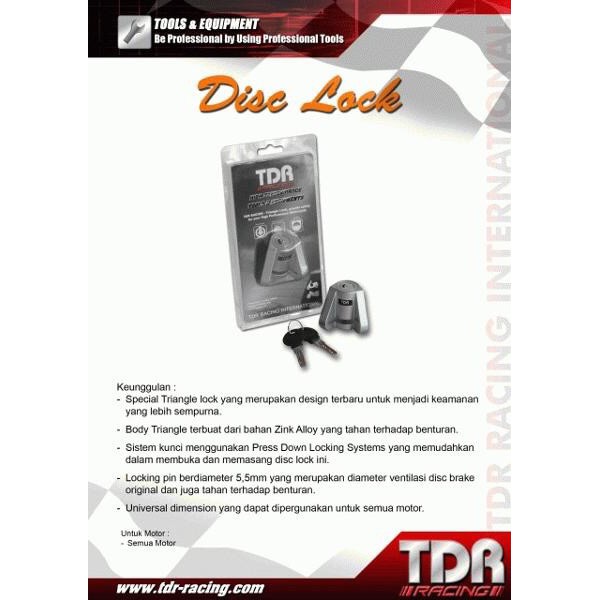 Terlaris KUNCI CAKRAM / DISC LOCK TDR / GEMBOK CAKRAM TDR