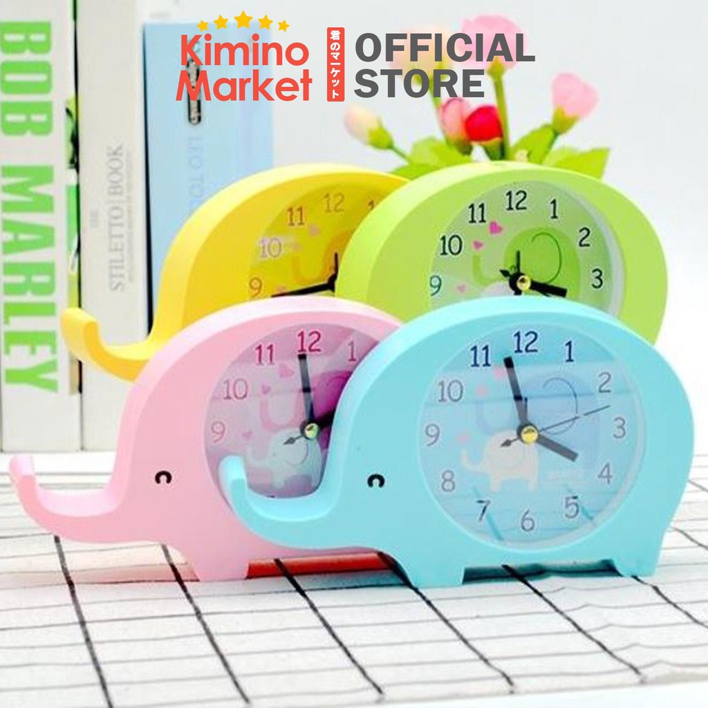 Jam Meja Gajah Alarm Jam Beker Table Watch