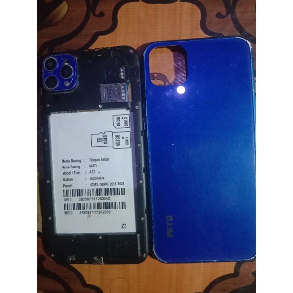 mesin hp mito A 37 /Z3 mesin normal lcd tc pecah