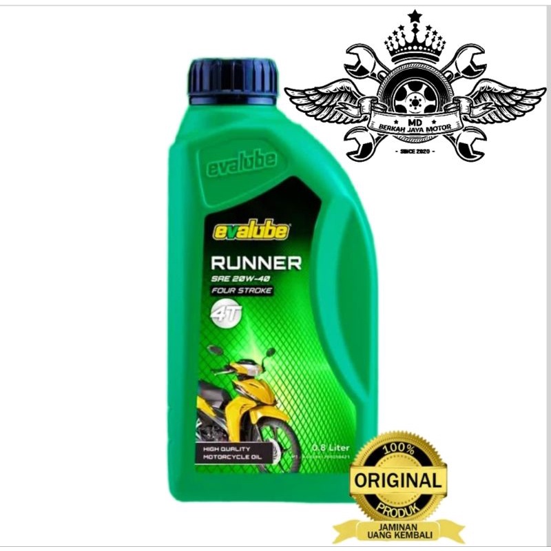 Oli evalube 4Tak 0.8lt sae 20w-40 100% original