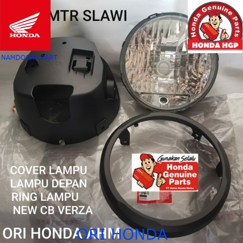 Ahm reflektor lampu depan new cb verza cover lampu ring lampu batok lampu cb verza 1set assy ori