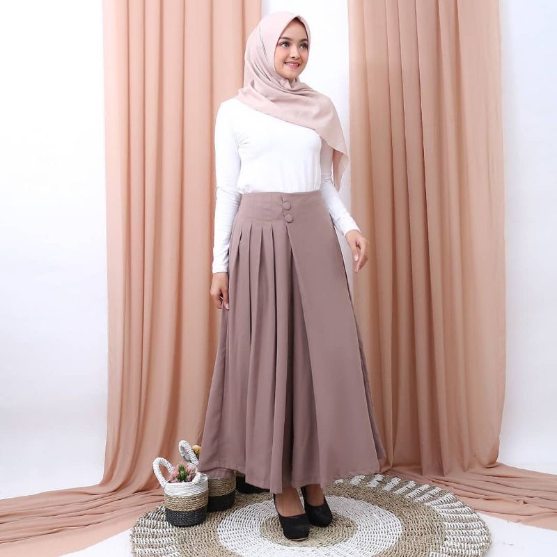 Kulot Husna / Kulot Kancing Dua / Rok Kulot Husna