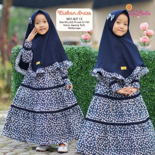 GAMIS ANAK LABELLA KATUN JEPANG TWILL WOLLYCRAPE