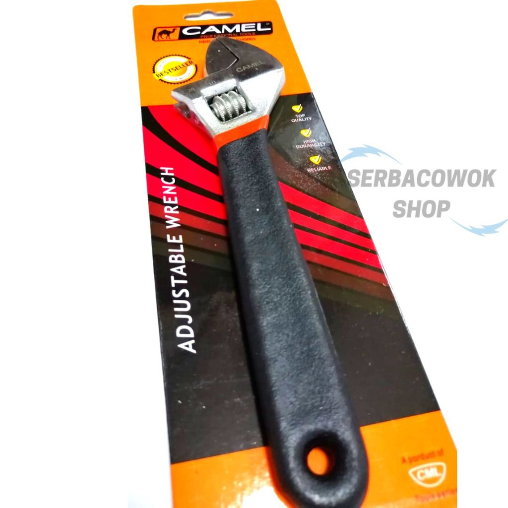 Kunci Inggris 8 Inch Inci 200 Mm Camel Gagang Karet Termurah