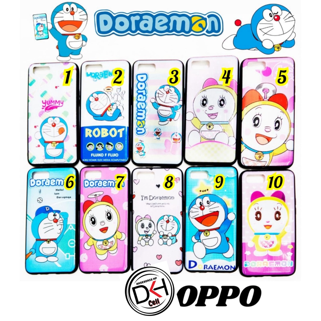 Case karakter DORAEMON Glossy OPPO A7 A11K A12 A5S A5 A9 A33 A53 2020