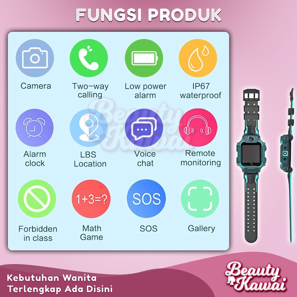 Smartwatch Jam Digital Murah Anak Laki Laki Perempuan Silikon