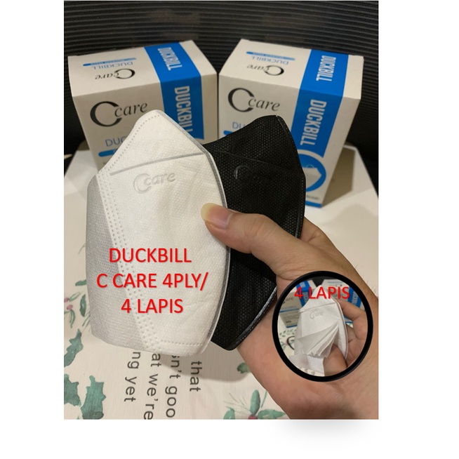MASKER DUCKBILL 4PLY C CARE EMBOSS IZIN KEMENKES BAHAN TEBAL IDOLA88
