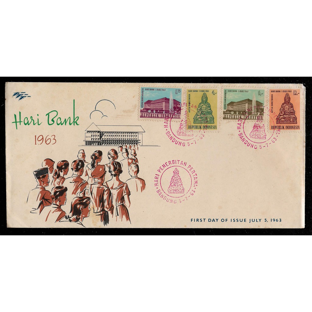 

SHP Indonesia Seri Hari Bank th 1963 Unused