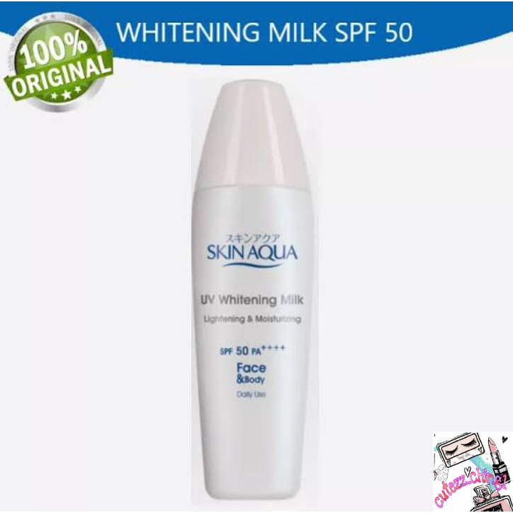 ☃️Cutezz_Ching1☃️Skin Aqua Whitening MIlk SPF50 40g