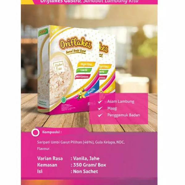 

f12✵ ORIFLAKES ASAM LAMBUNG - SOLUSI ASAM LAMBUNG - SEREAL UMBI GARUT - OBAT ASAM LAMBUNG