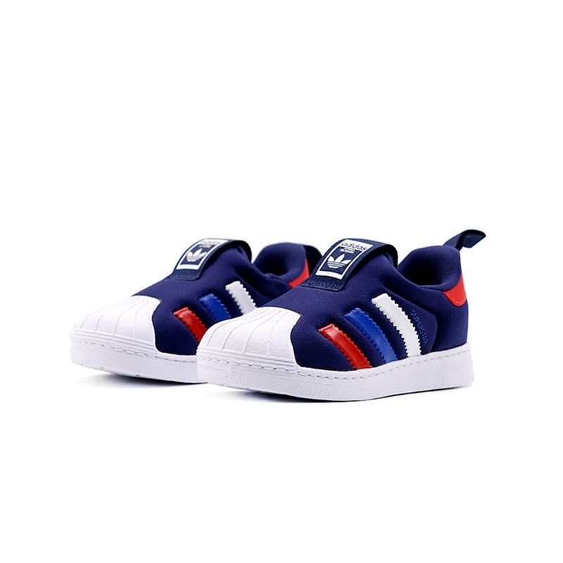 SEPATU KIDS ADIDAS SUPERSTAR 360 SLIP ON NAVY FRANCE ORIGINAL 100%