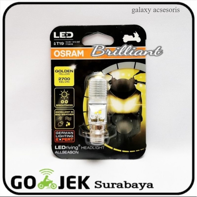 Lampu Motor LED OSRAM - M5 / T19 - Putih / Kuning -galaxyacsesoris