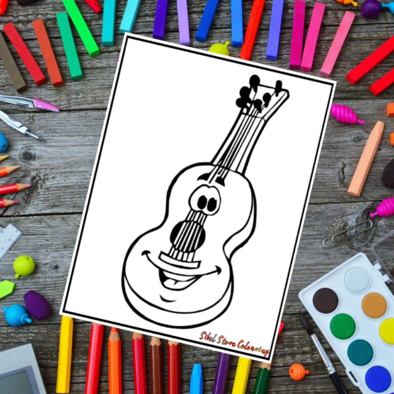 

Kertas Mewarnai Gambar Anak Tema Alat Musik / Kertas Gambar (10 Lembar Gambar)