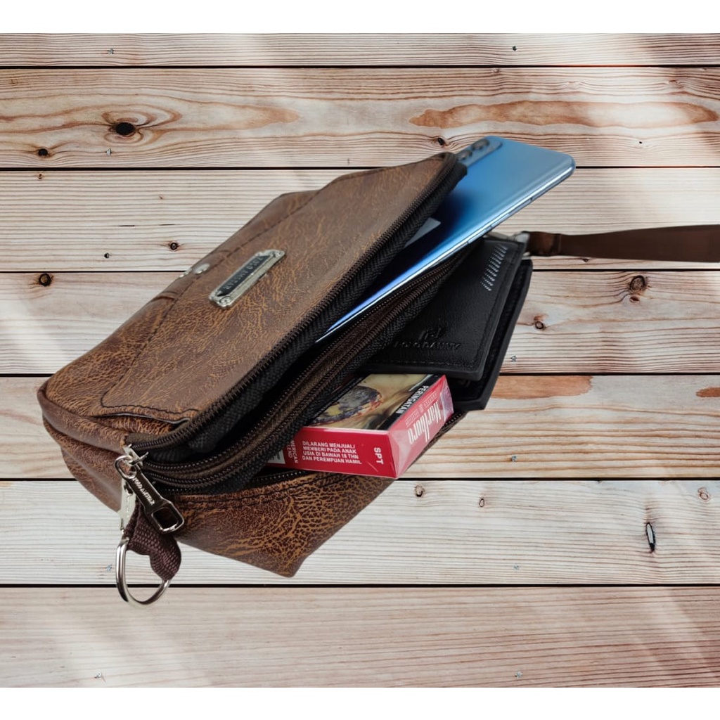 Clutch Bag Hand Bag Tas Tangan Tas Selempang Pria dan Wanita Anti Air POLO AMSTAR