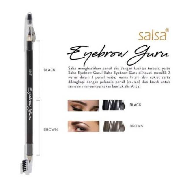 Salsa Pensil Alis 2 in 1/Eyebrow Pencil