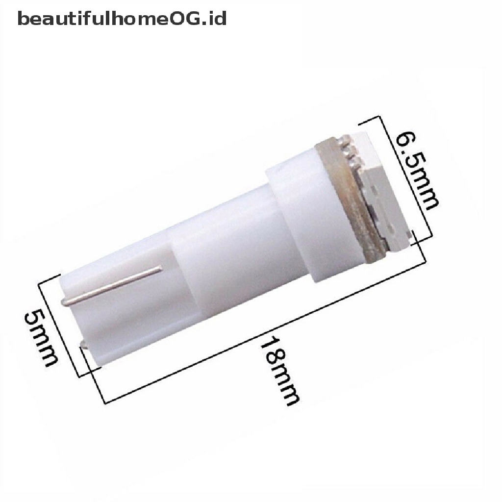 50 Pcs Lampu LED T5 5050 24V DC Untuk Instrumen Mobil