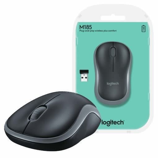 MOUSE WIRELESS LOGITECH M185 M 185 ORIGINAL