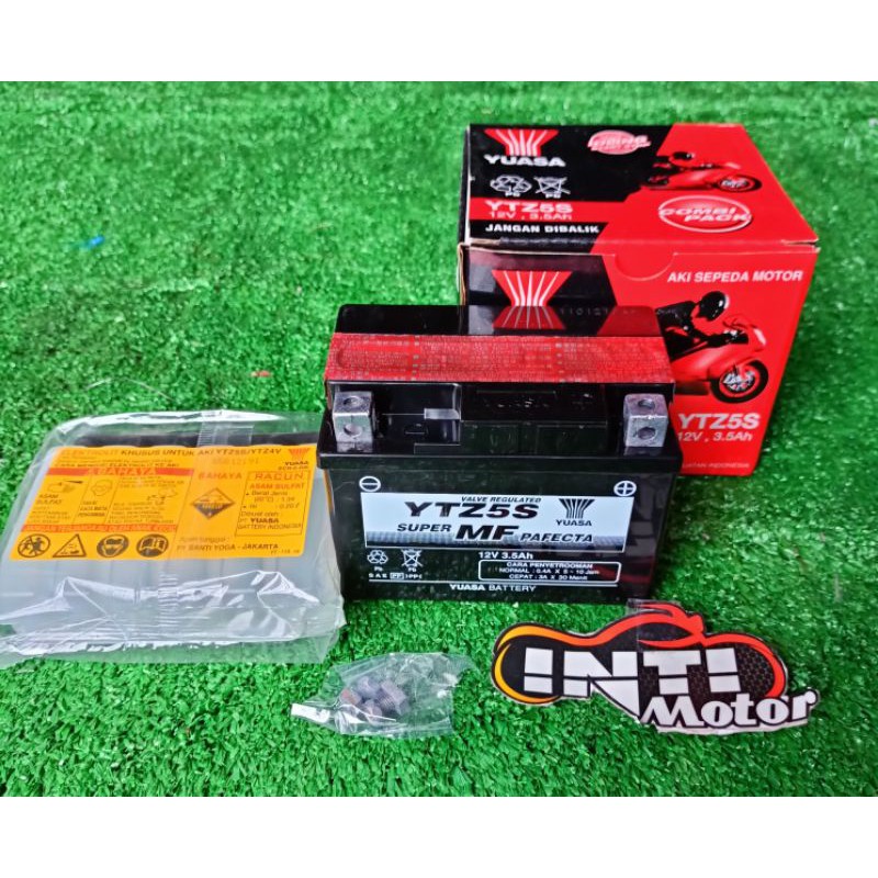 Aki Motor Yuasa 100% ASLI YTZ5S Kering ORIGINAL ORI ACCU YUASSA GTZ5S Original Yuasa Beat Scoopy Var