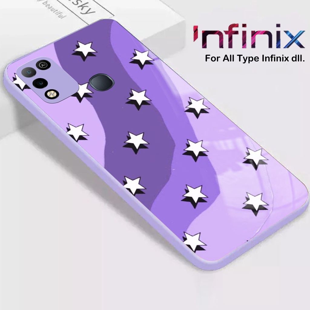 [FC18] Softcase Kaca Warna Lilac/Ungu For Infinix Hot 11 Play Smart 5 Hot 10/10s Hot 9 Play Hot 10 P