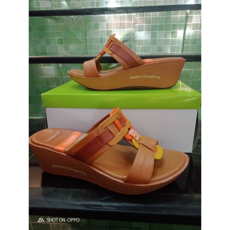 Sandal fashion wanita original GAINER model TERBARU SQ 87 Tan 36-40