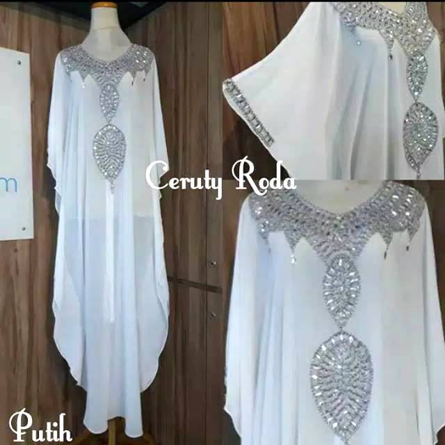 Kaftan ceruty RODA + Manset Gamis