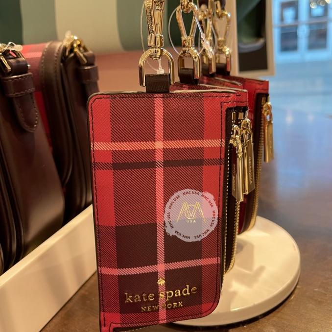 

Office & Stationery | Document Organizer | Kate Spade Cardcase Lanyard Staci Classic Plaid Ks0651 | Best Seller