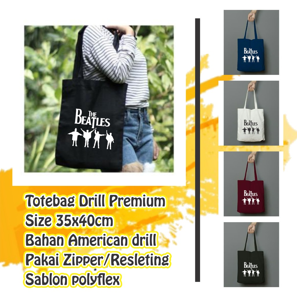 Totebag THE BEATLES ll PAKAI RESLETING