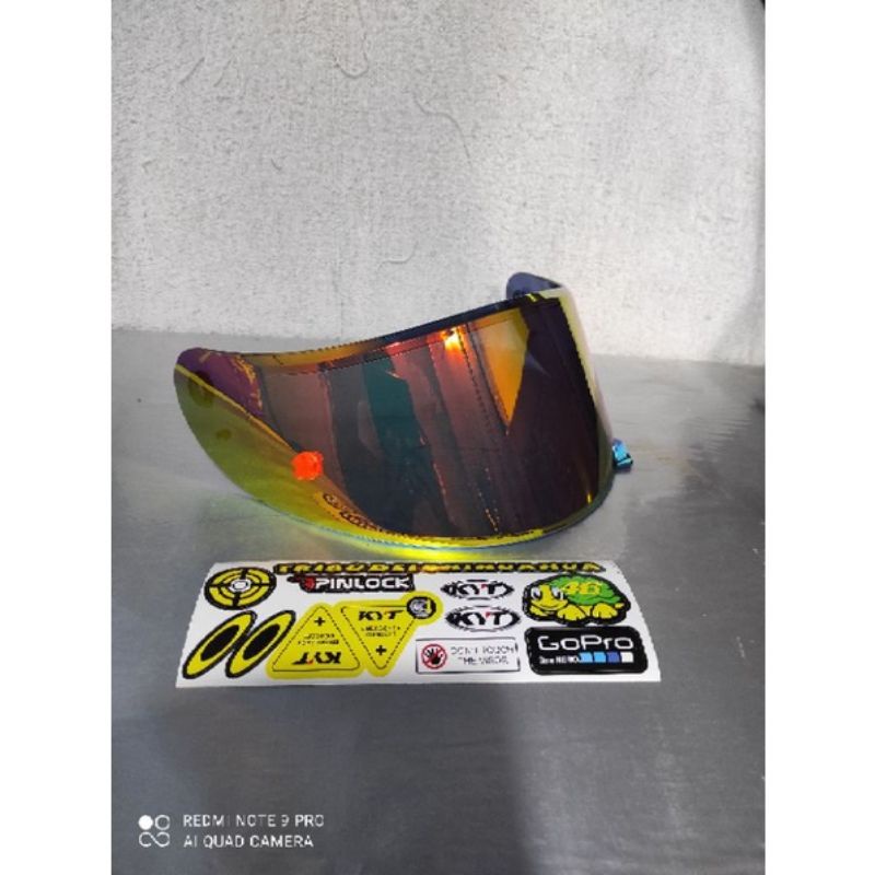Kaca helm flat visor kyt falcon fr
