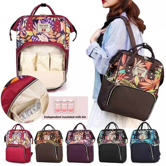 Tas Anello Ransel Multifungsi Bahan Import Anelo Diaper Bayi MOTIF Diaper Mommy Waterproff