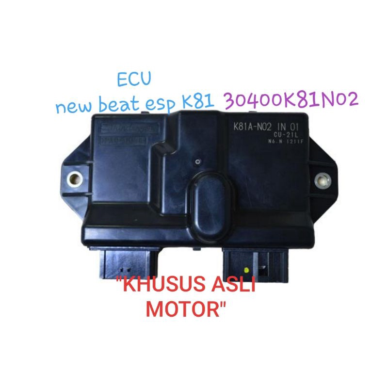 AHM ECU, ENGINE CONTROL UNIT, ECM, new beat esp K81, original, sparepart motor honda asli, 30400K81N