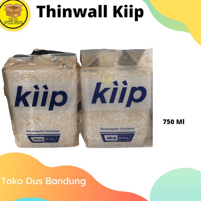 

[COD] Thin Wall Kiip/Kiip Plastik 750 ml Kotak Makanan Isi 25 pcs [COD]
