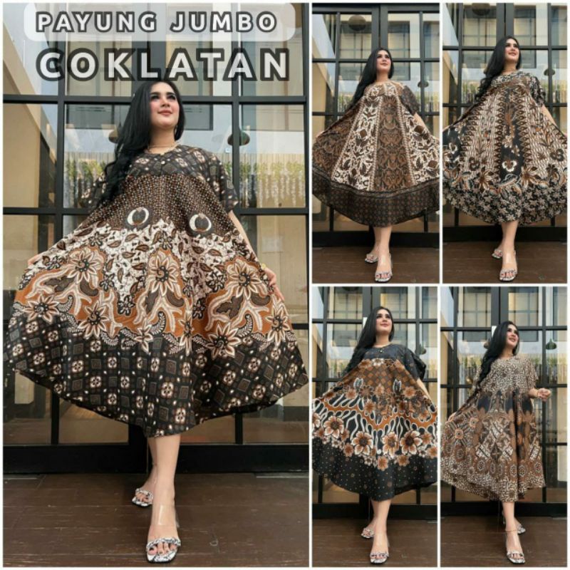 DASTER PAYUNG JUMBO LD 120 DADA KANCING BUSUI BUMIL BAHAN RAYON SANTUNG ADEM BERKUALITAS.