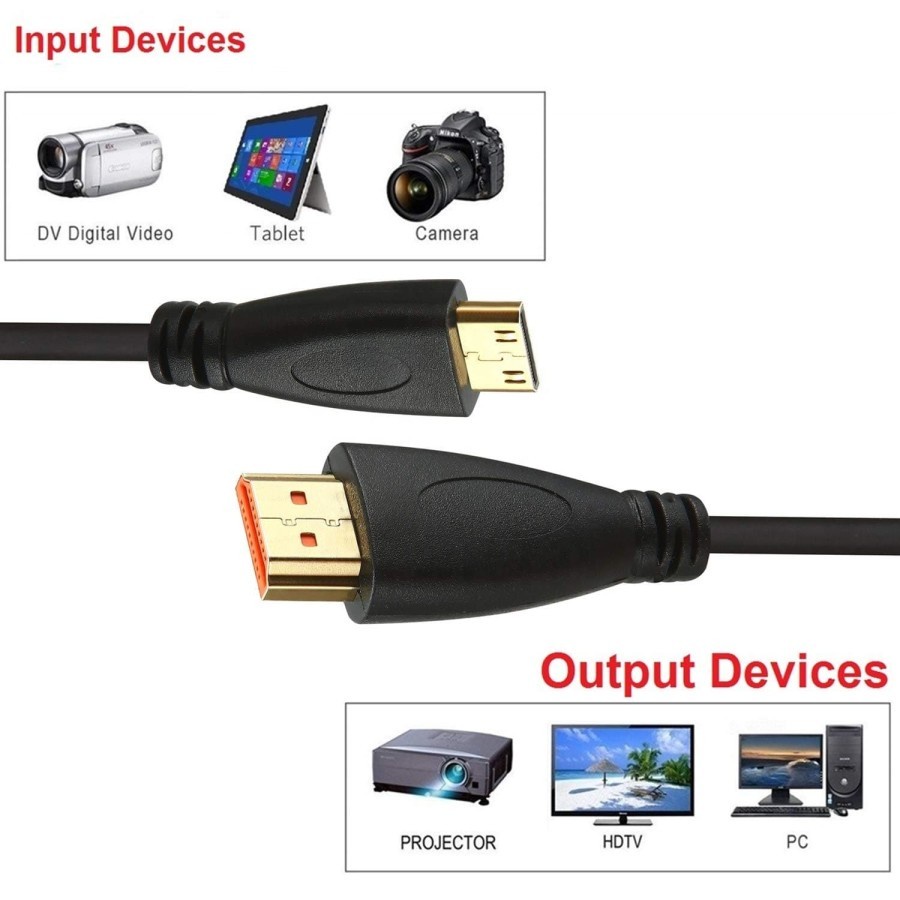 kabel mini hdmi to hdmi 3meter / kabel hdmi mini 3meter