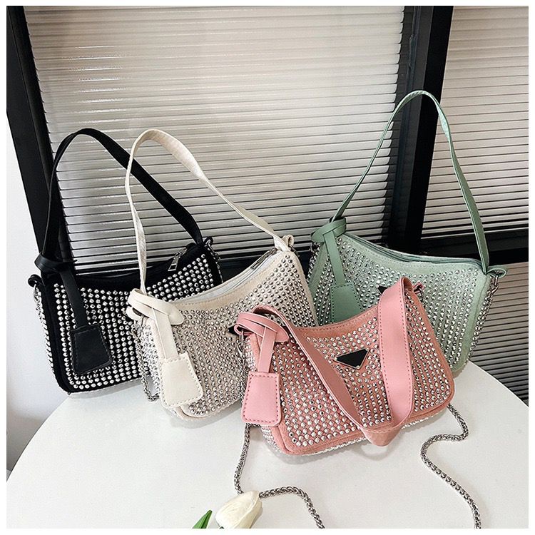 BJ14849 (TIDAK ADA TALI RANTAI) - BLACK/GREEN/PINK/WHITE - TAS WANITA FASHION IMPORT MODIS ELEGAN TERMURAH TERLARIS TERBARU BAGSTORE JAKARTA TAS BATAM EL4849 MIRIP LT2107