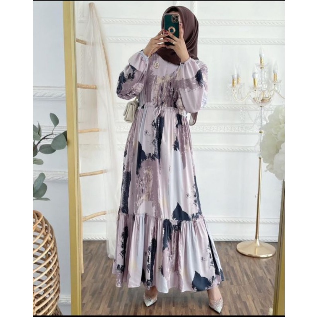gamis midi terbaru