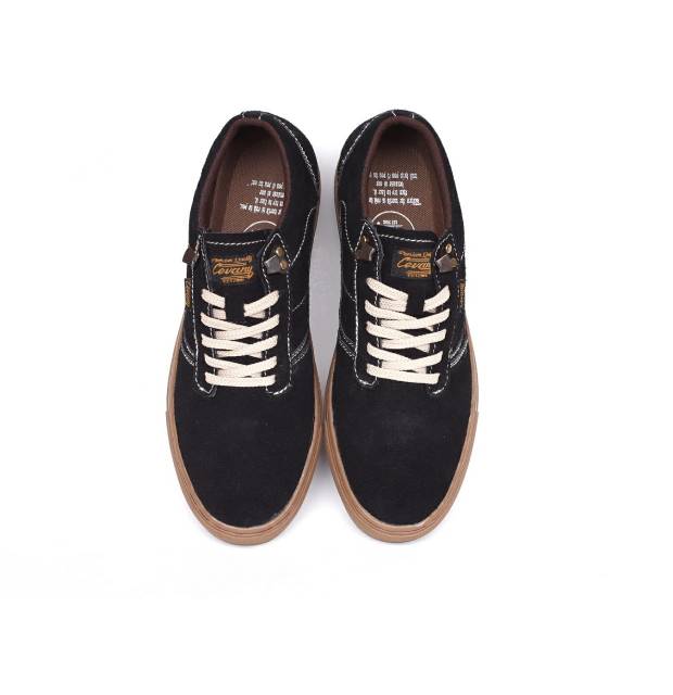 Sepatu Lokal Shoes Local Pride Cevany Gordon  Low Cut Black Gum