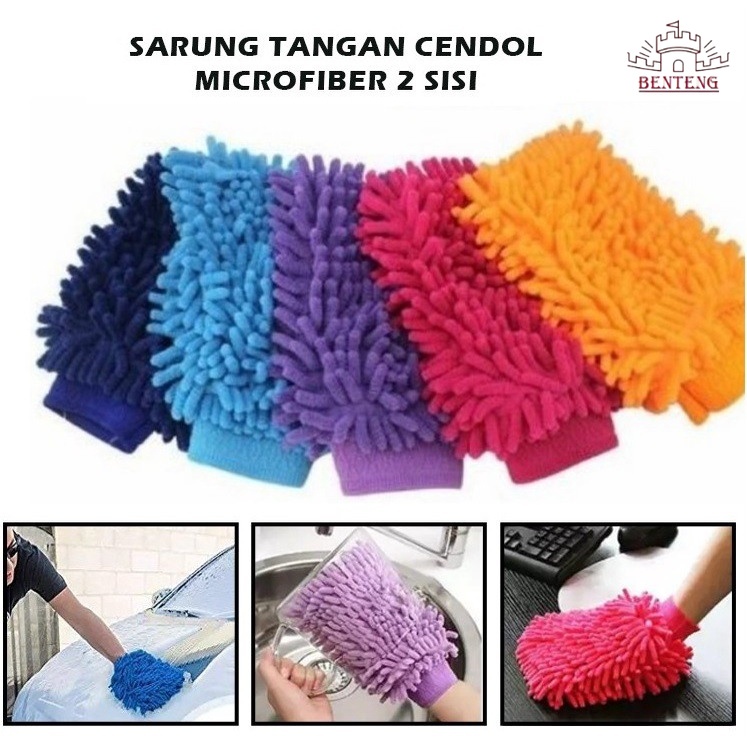 SARUNG TANGAN MICROFIBER SARUNG TANGAN CENDOL MICRO FIBER SERBAGUNA DETAILING 2 SISI