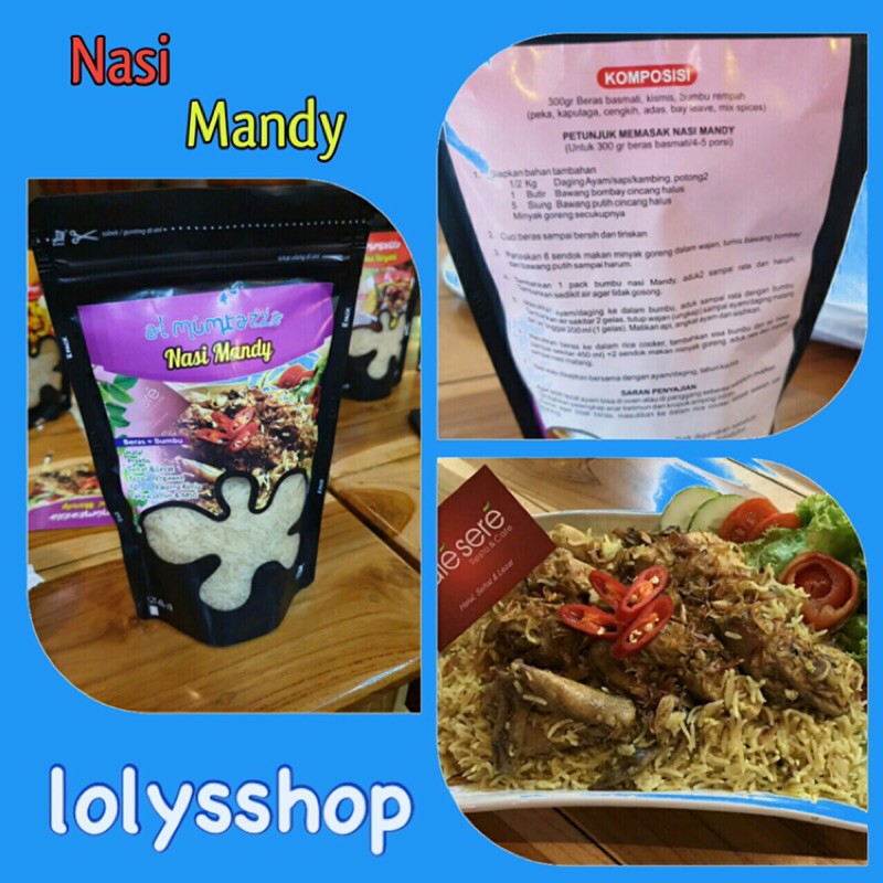 

Nasi Mandy/ Beras Basmati 350 gr Bumbu Instant