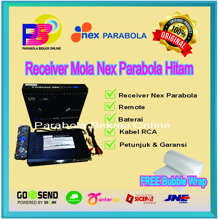 Receiver Mola Nex Parabola Hitam Shopee Indonesia