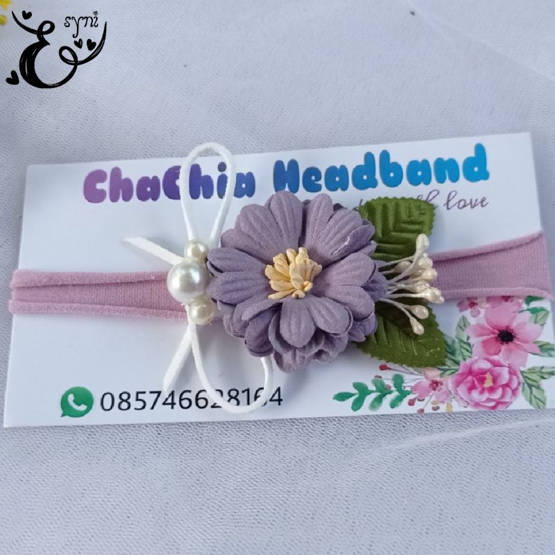 bando anak, bando newborn, bando bunga, mahkota anak, mahkota bunga, headband_Newborn"Bunga". Bandan