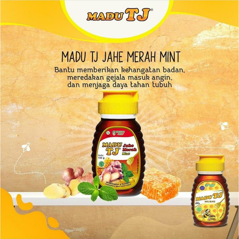 ☘️ CHAROZA ☘️ MADU TJ Jahe Merah Mint 150 / 250 / 500 GR