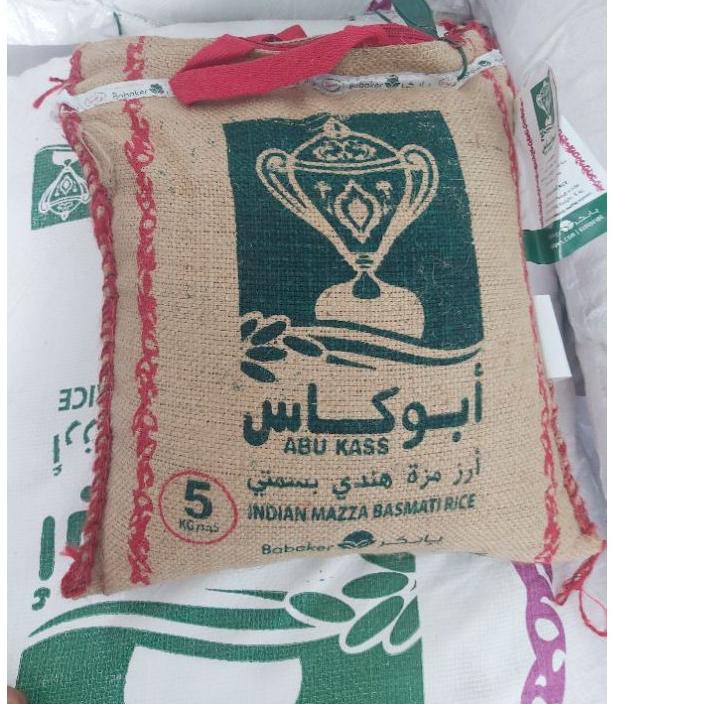 

Trendy Beras basmati asli abu kass ابو كاس dari arab Saudi isi di dalam karung 5kg