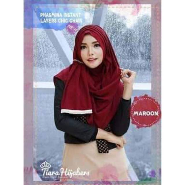 PL Tiara Hijab PLCC Maroon