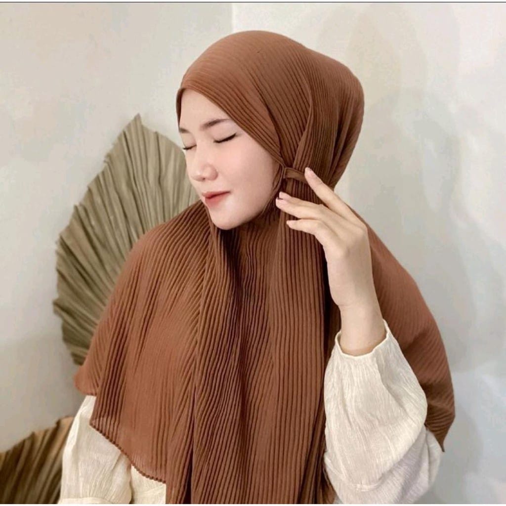 BERGO MARYAM PLISKET PREMIUM JUMBO SHAWL TALI INSTAN TERMURAH