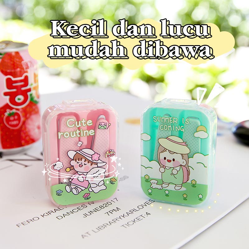 %e2%98%9bready stock%e2%98%9a%ef%bc%88free box%ef%bc%89peralatan menicure gunting kuku mini gunting kuku karakter lucu mini stainless stell alat gunting kuku portable tools set import