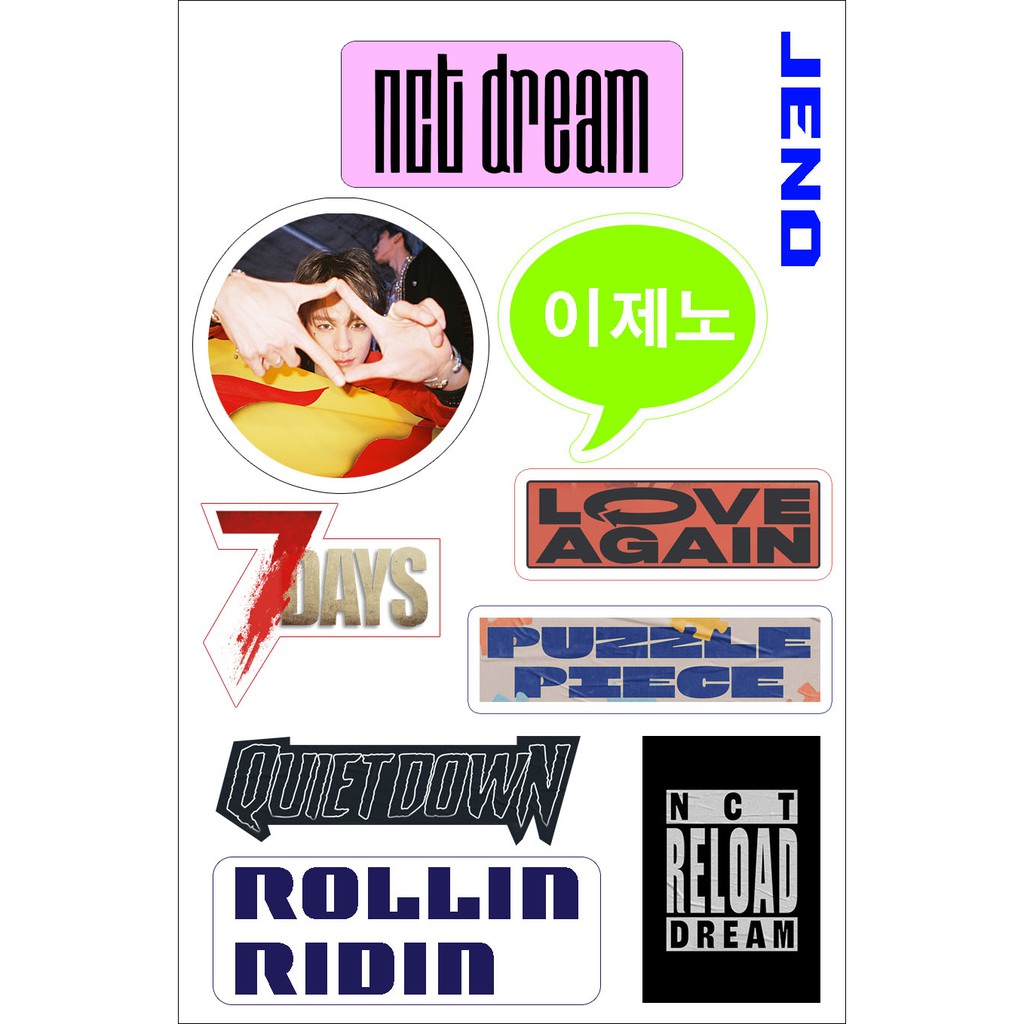 sticker hp vynil nct dream